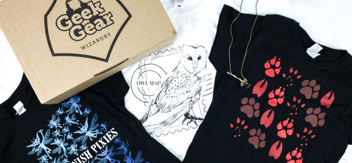 Geek Gear World of Wizardry Wearables November 2019 Subscription Box Review & Coupon