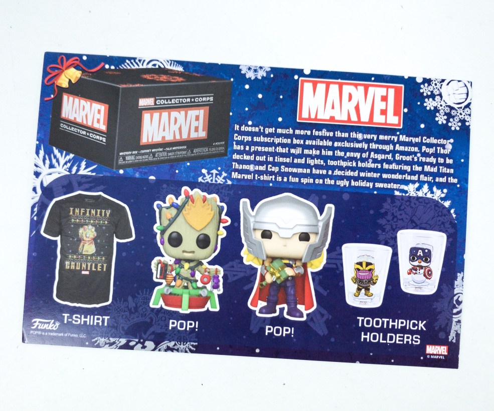 Marvel Collector Corps November 2019 Subscription Box Review - MARVEL HOLIDAY - hello subscription