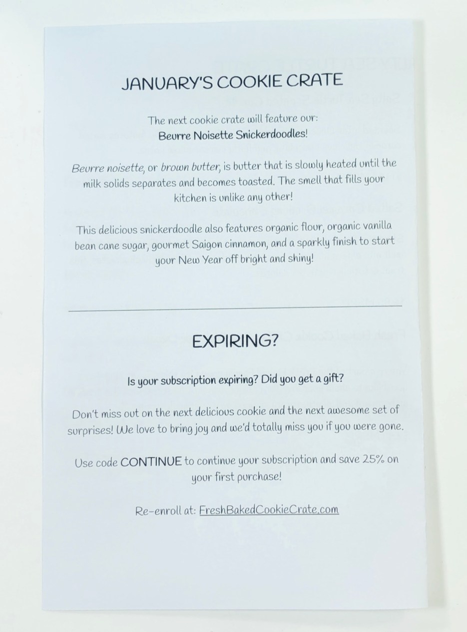 Fresh Baked Cookie Crate December 2019 Subscription Box Review + Coupon