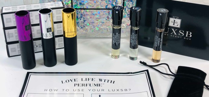 LUXSB – Luxury Scent Box Subscription Box Review + Coupon – December 2019