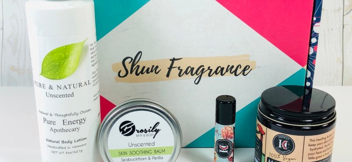 Shun Fragrance December 2019 Subscription Box Review + Coupon