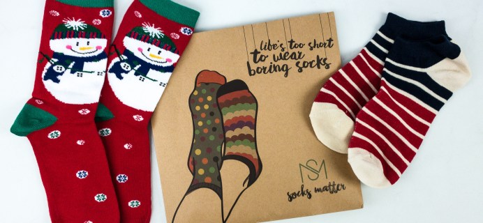 Socks Matter December 2019 Subscription Box Review + Coupon