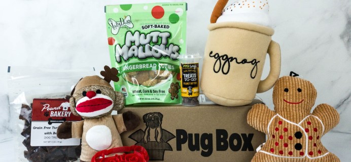 Pug Box December 2019 Subscription Box Review + Coupon!