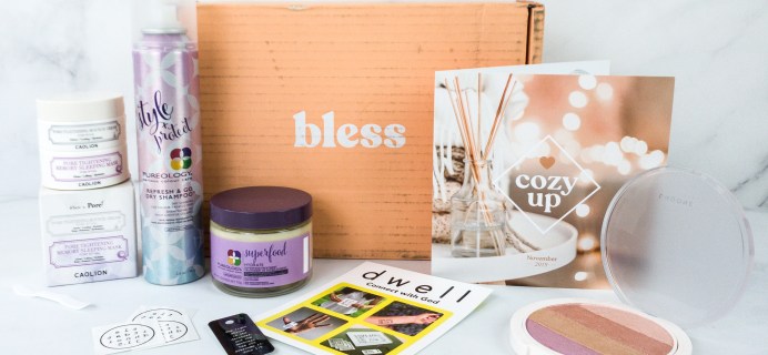 Bless Box November 2019 Subscription Box Review & Coupon