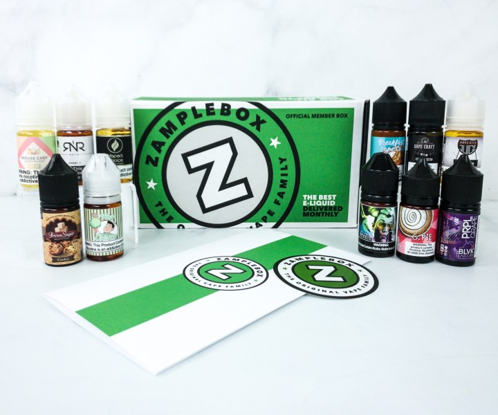 Zamplebox EJuice December 2019 Subscription Box Review + Coupon
