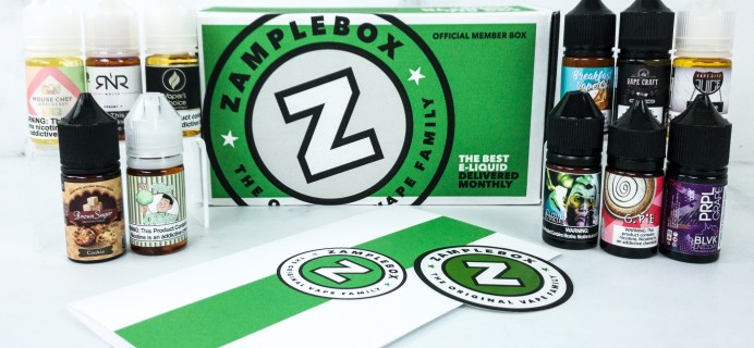 Zamplebox E-Juice December 2019 Subscription Box Review + Coupon!