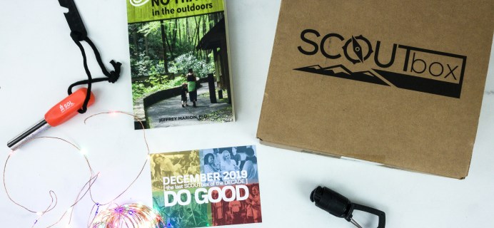 SCOUTbox December 2019 Subscription Box Review + Coupon