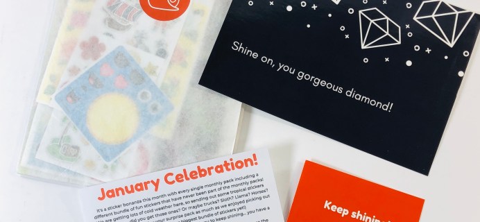 Snail Mail Sticker Club January 2020 Subscription Box Review + Coupon