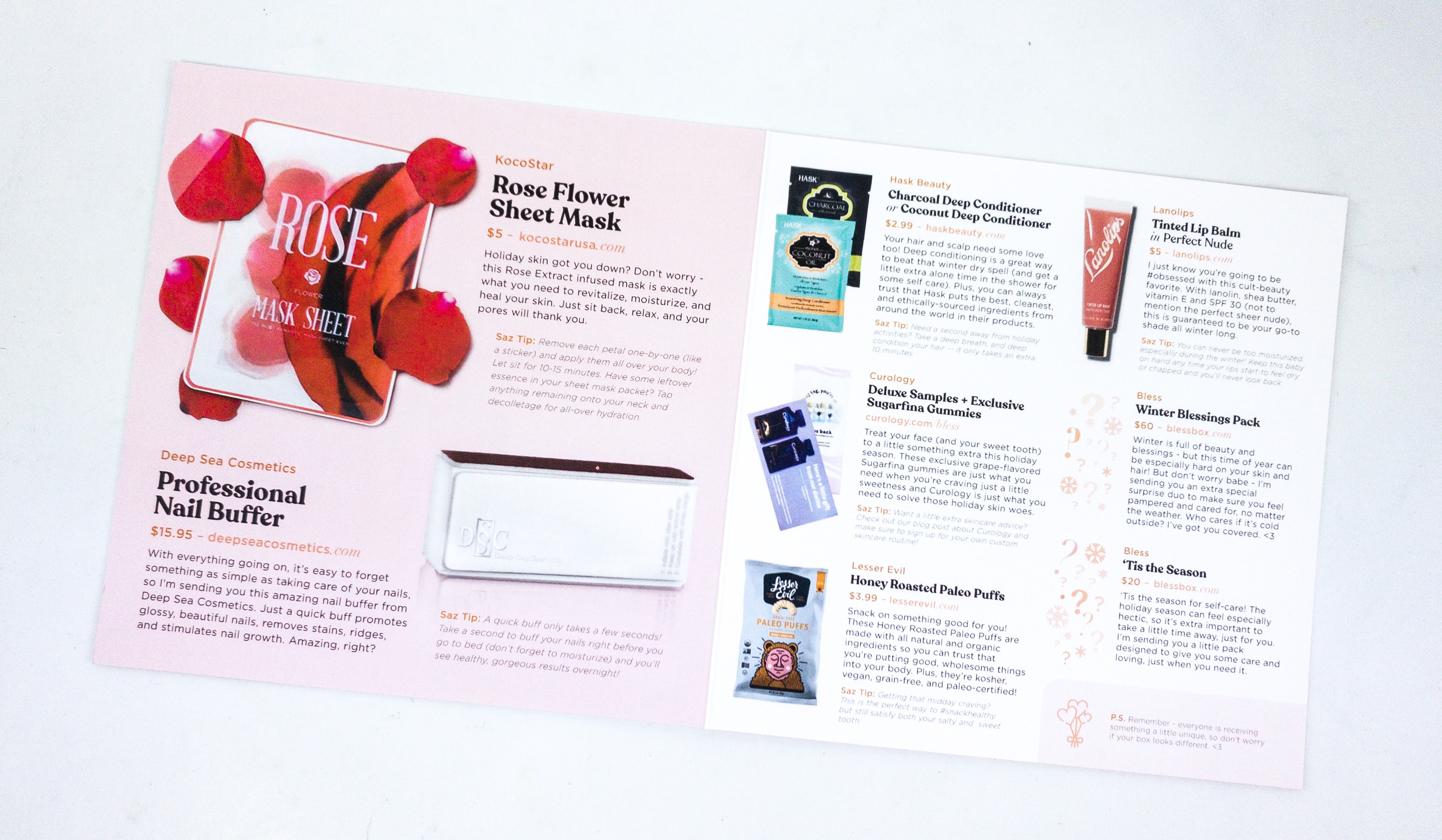 Bless Box December 2019 Subscription Box Review & Coupon Hello