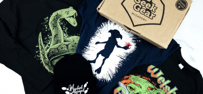 Geek Gear World of Wizardry Wearables December 2019 Subscription Box Review & Coupon
