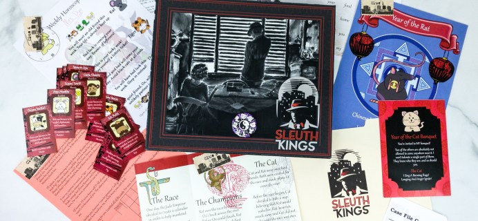 Sleuth Kings Subscription Box Review + Coupons – Case 028 YEAR OF THE CAT