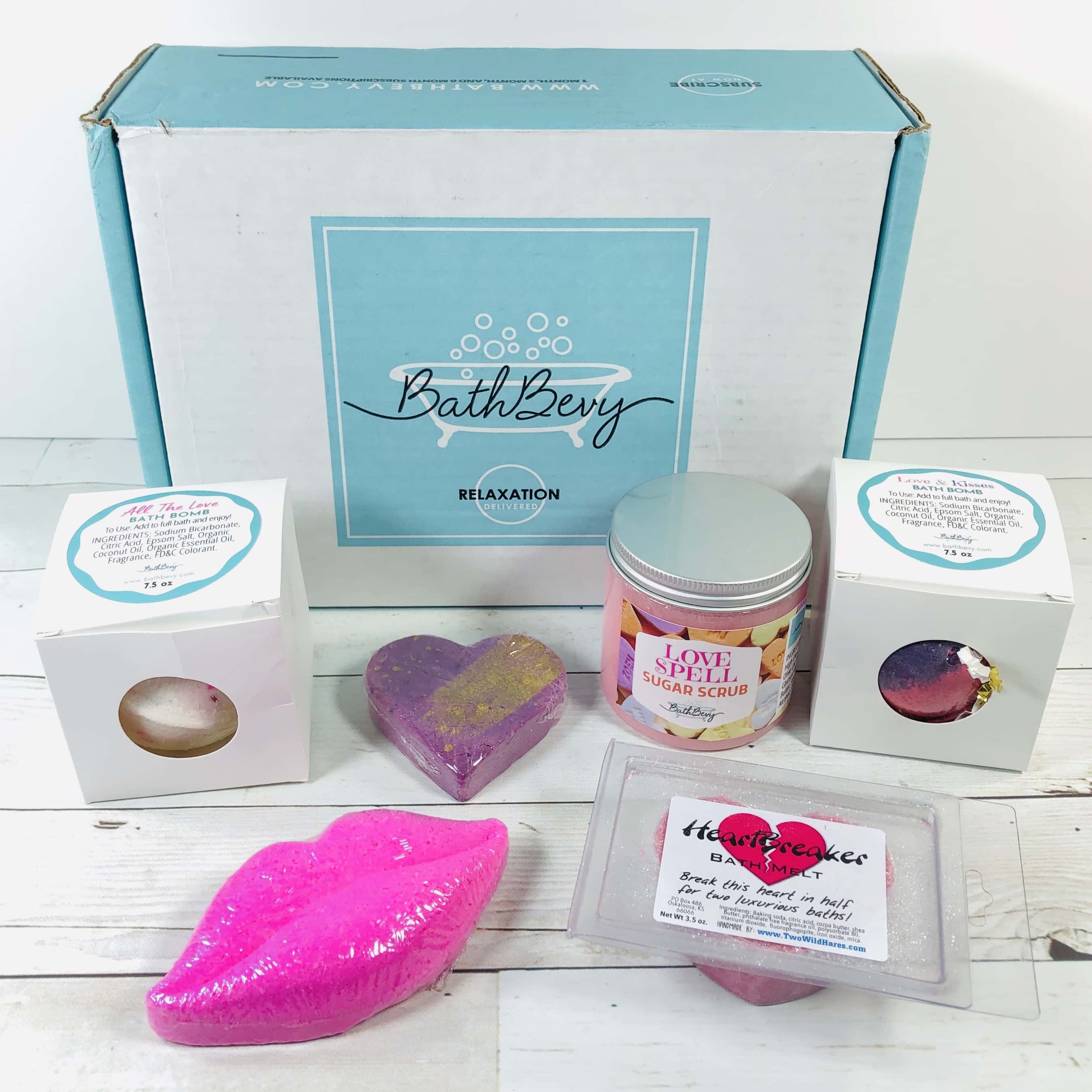 Bath Bevy February 2020 Subscription Box Review + Coupon - Hello  Subscription