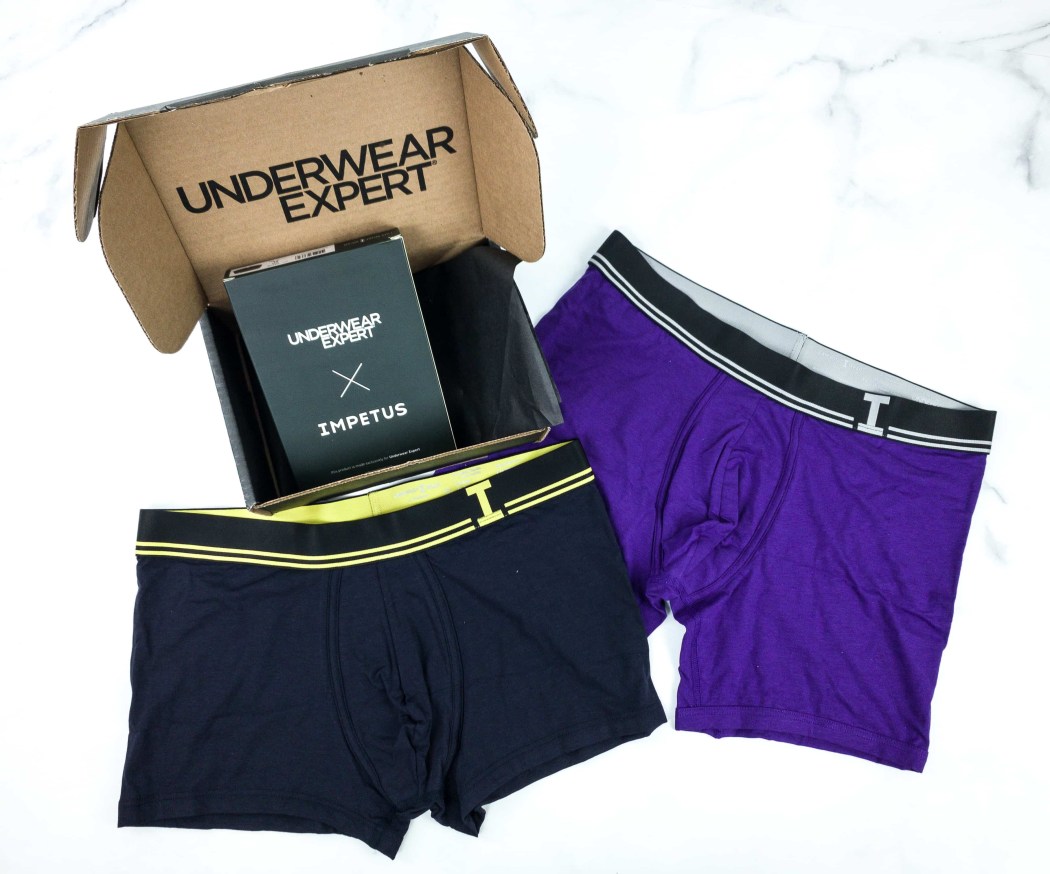 Underwear Expert Men's Trunks Curated Mystery Box, 3 Pairs 