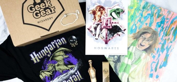 Geek Gear World of Wizardry January 2020 Subscription Box Review & Coupon