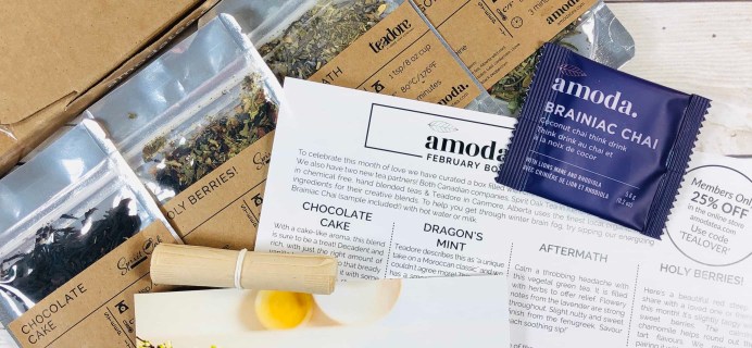 Amoda Tea February 2020 Subscription Box Review + Coupon!