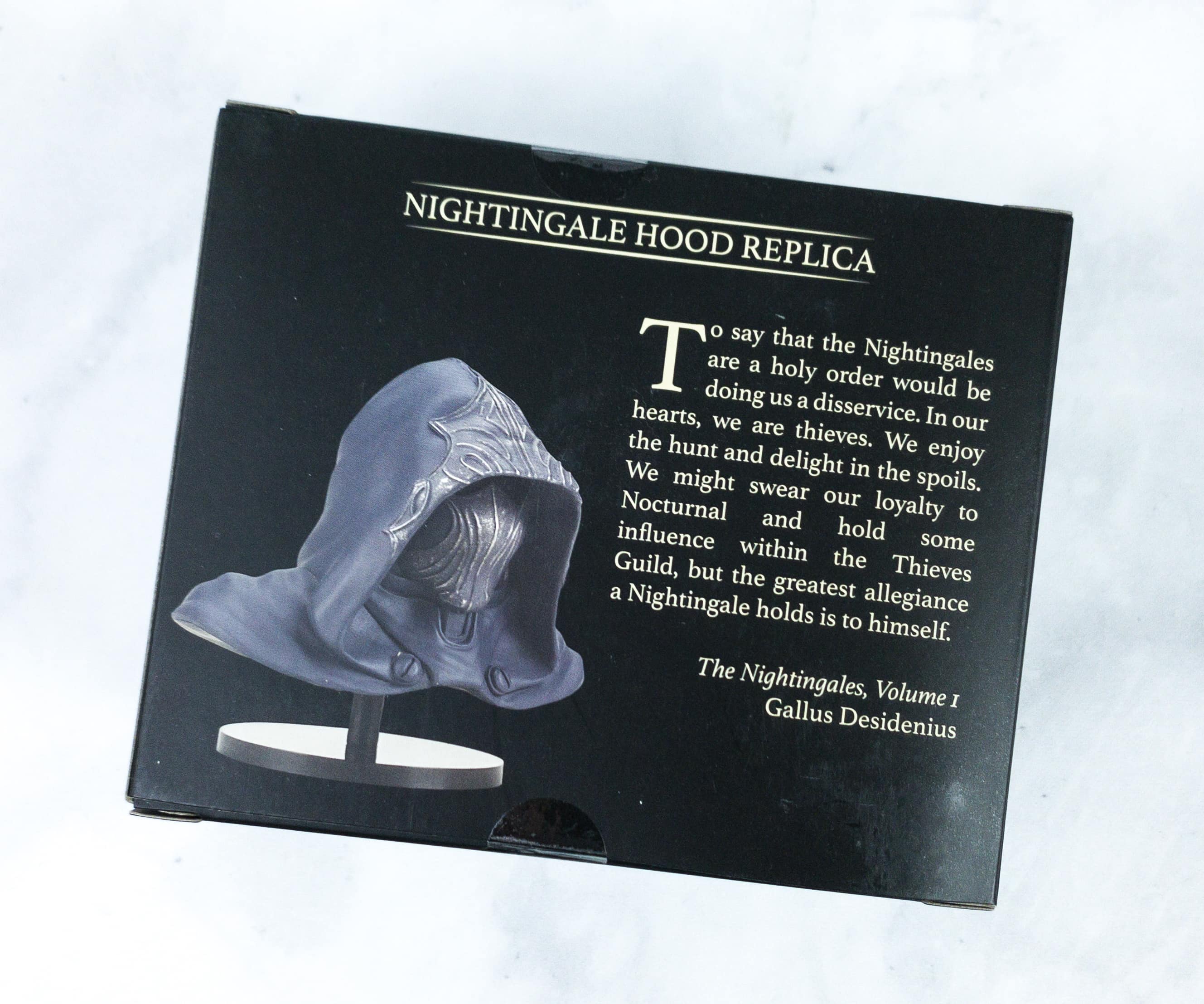 The Elder Scrolls Nightingale Hood Replica Loot Co. 2019 plus PS3 Game cheapest Untested