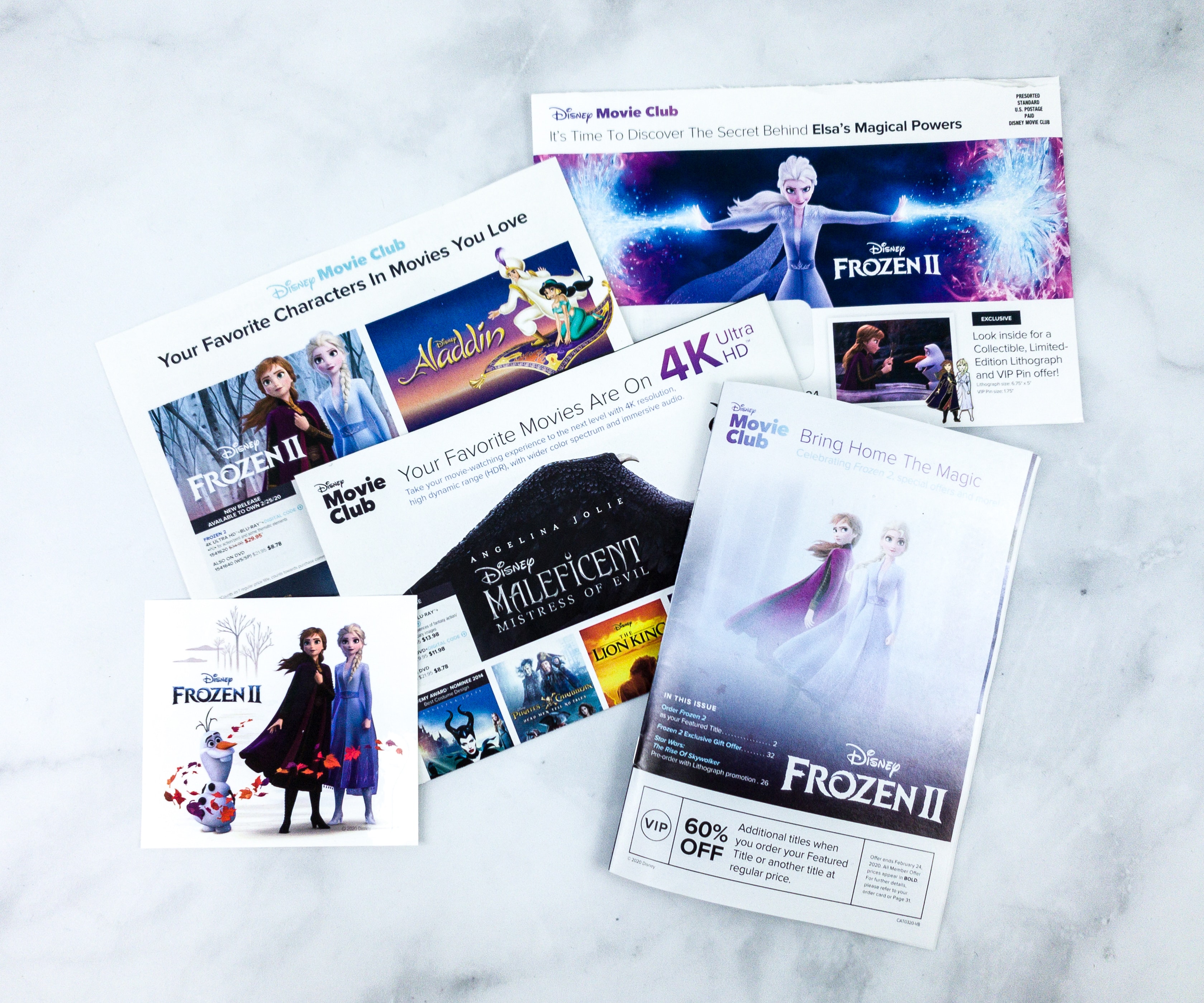 Disney Movie Club February 2020 FROZEN 2 Review Coupon Hello