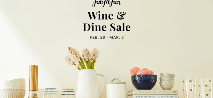 FabFitFun Wine & Dine Sale Open Now!