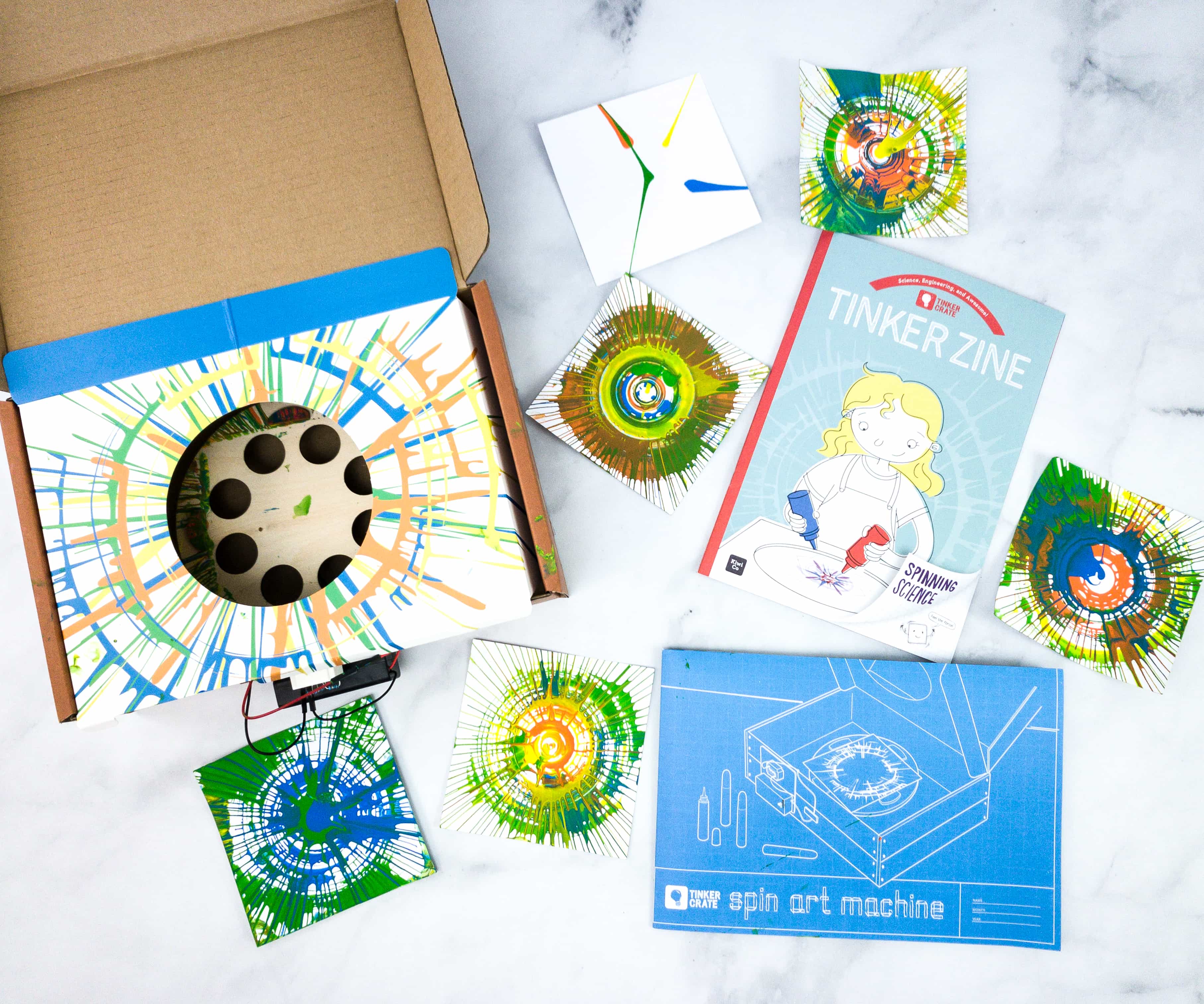 KiwiCo Tinker Crate Spin Art Machine Review + Coupon