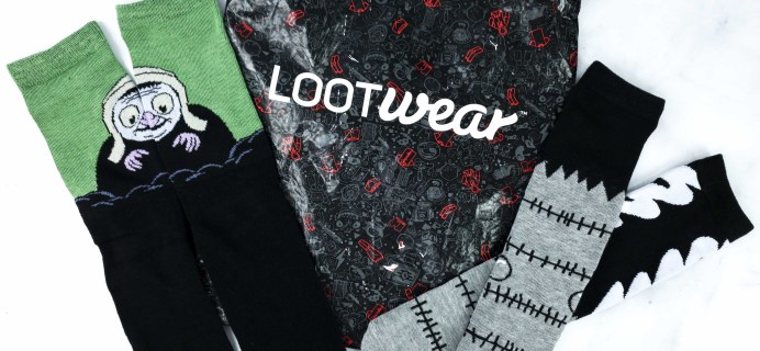 Loot Socks by Loot Crate October 2019 Subscription Box Review & Coupon
