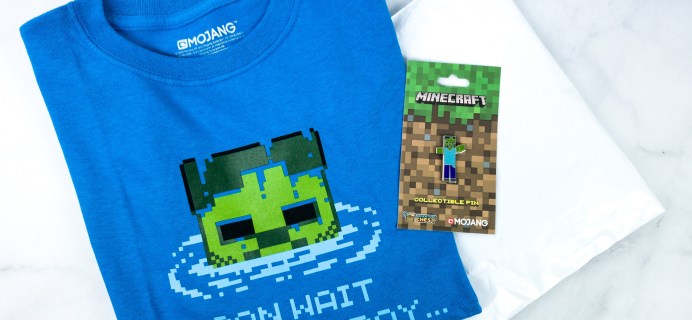 Minecraft T-Shirt Club March 2020 Subscription Box Review + Coupon!
