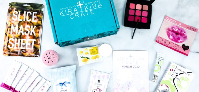 Kira Kira Crate March 2020 Subscription Box Review + Coupon