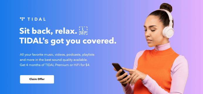EXTENDED Tidal Coupon: Get 4 months of TIDAL Premium OR HiFi For Just $4!