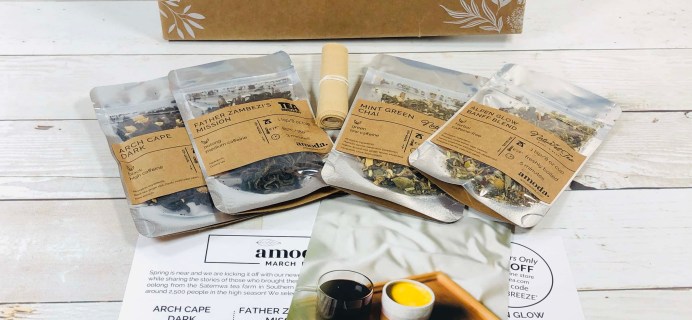 Amoda Tea March 2020 Subscription Box Review + Coupon!