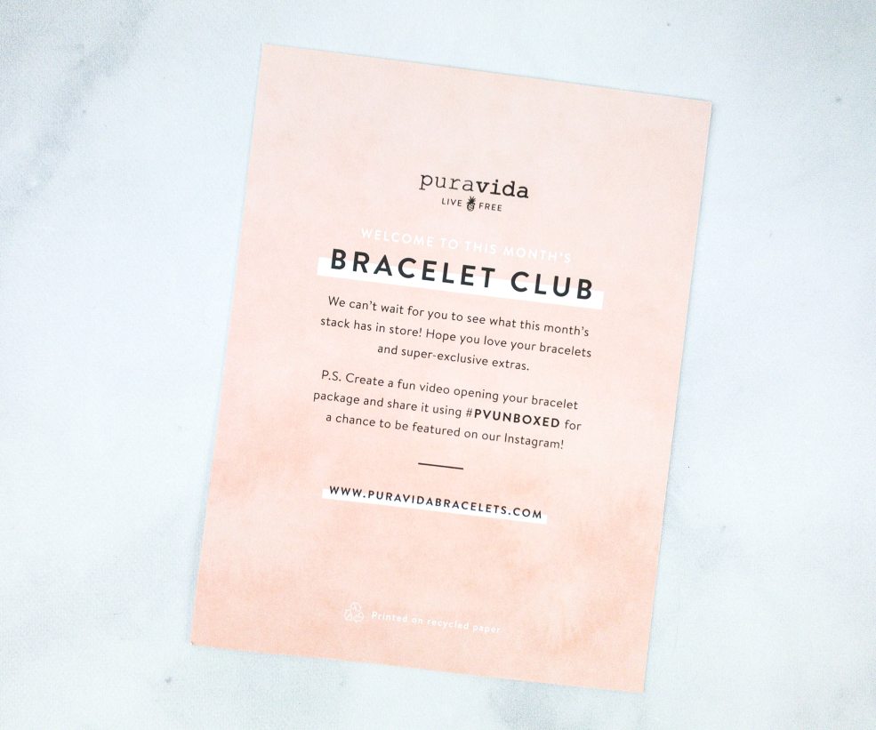 Pura Vida Bracelets Club April 2020 Review + Coupon ...