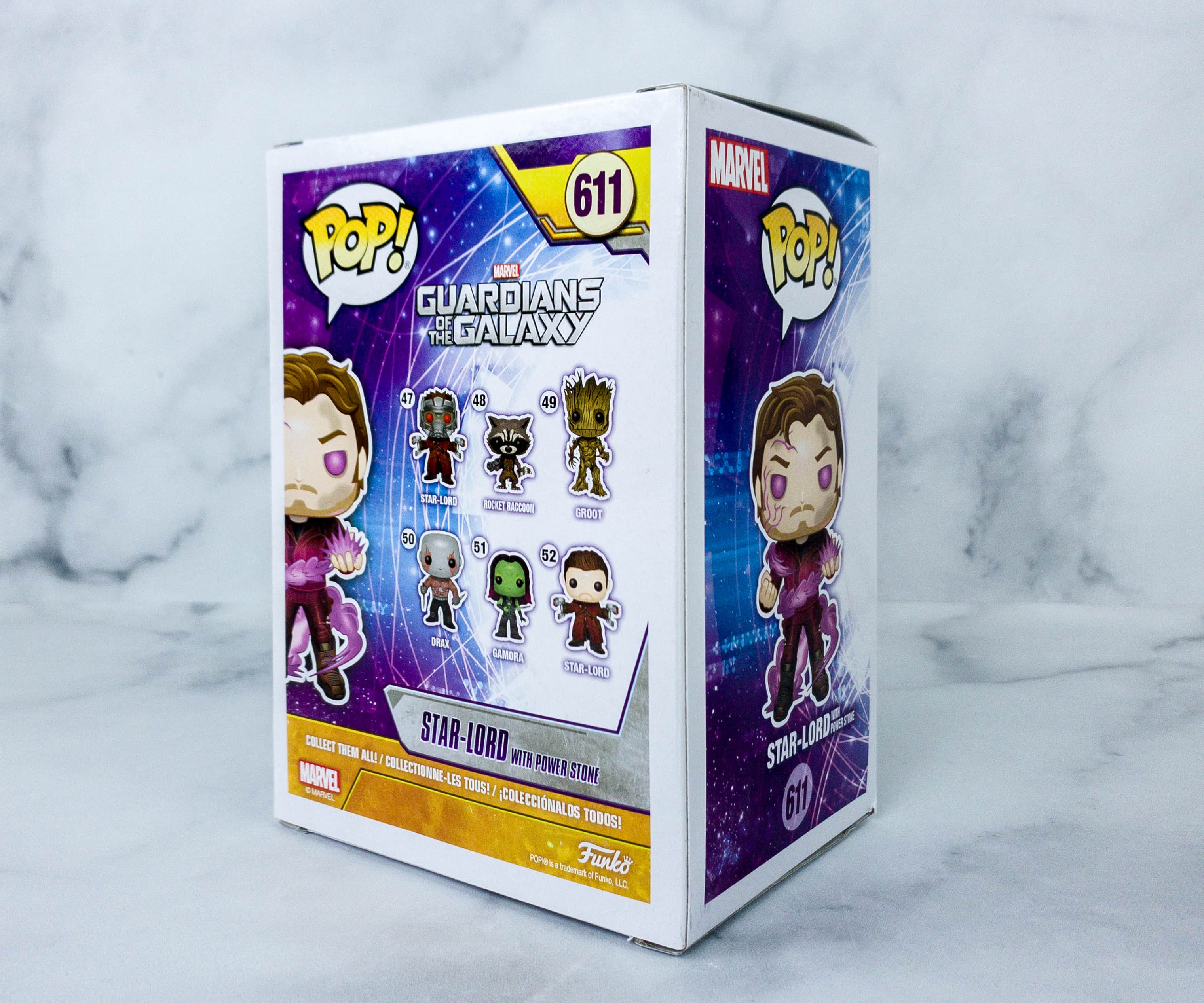 Funko POP! Marvel Star-Lord Exclusive Vinyl Figure #611 [with Power Stone,  Glow-in-the-Dark]