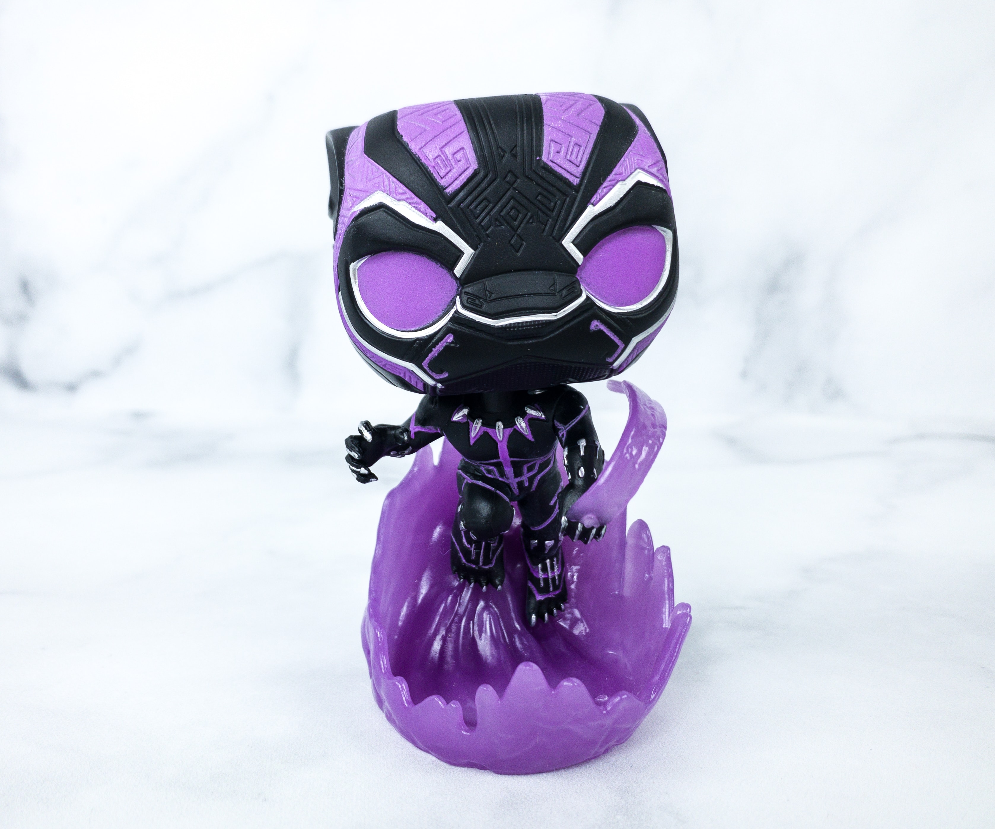 Funko Pop Black Panther 612 Collector Corps Exclusive GITD in Soft Protector 