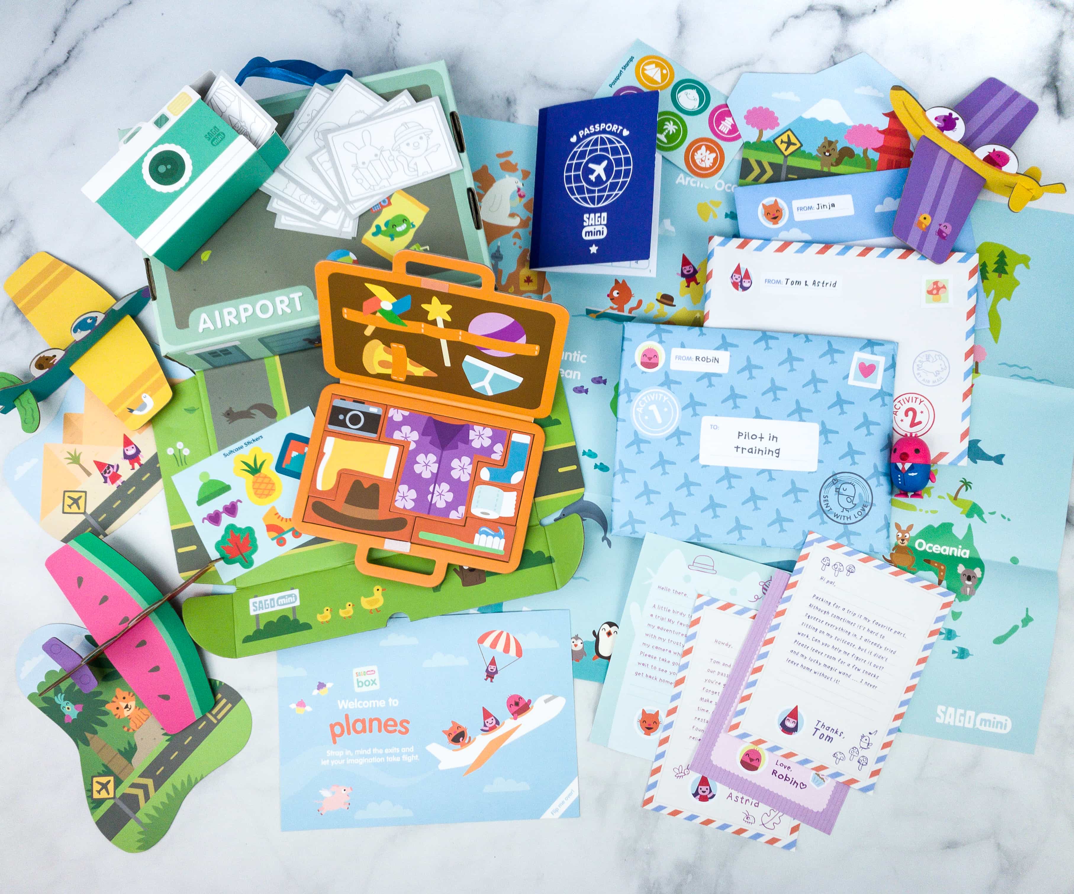 Sago Mini Box April 2020 Subscription Box Review + Coupon - PLANES