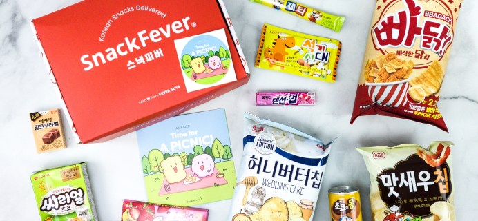 Snack Fever April 2020 Subscription Box Review + Coupon – Original Box!