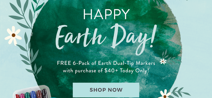 Erin Condren Earth Day Gift With Purchase Coupon: FREE Earth Dual Tip Markers – TODAY ONLY!