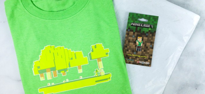 Minecraft T-Shirt Club April 2020 Subscription Box Review + Coupon!