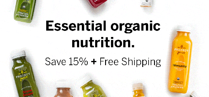 Project Juice Sale: Get 15% Off On $100+ Orders + FREE Shipping!