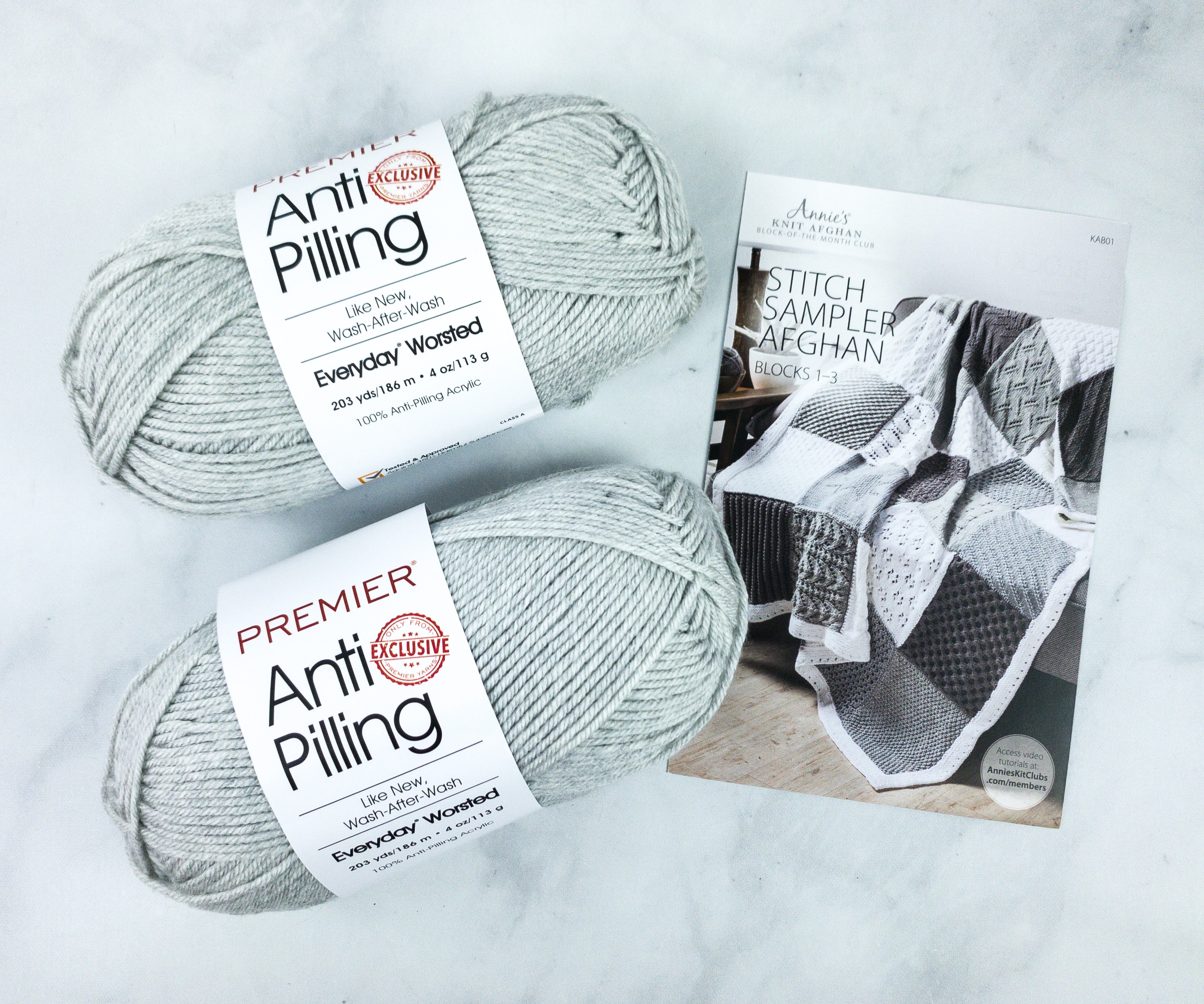 Annie’s Knit Afghan BlockoftheMonth Club Unboxing Review + Coupon