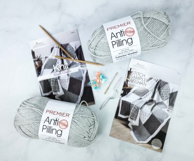 Annie’s Knit Afghan Block-of-the-Month Club Unboxing Review + Coupon – STITCH SAMPLER AFGHAN