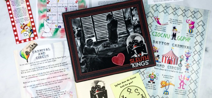 Sleuth Kings Subscription Box Review + Coupons – Case 032 TWO RING CIRCUS