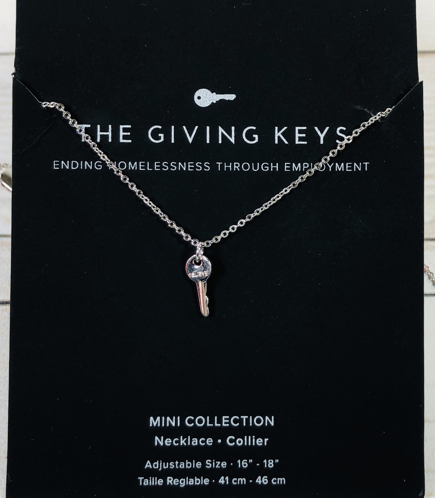 The giving keys mini deals key necklace fabfitfun