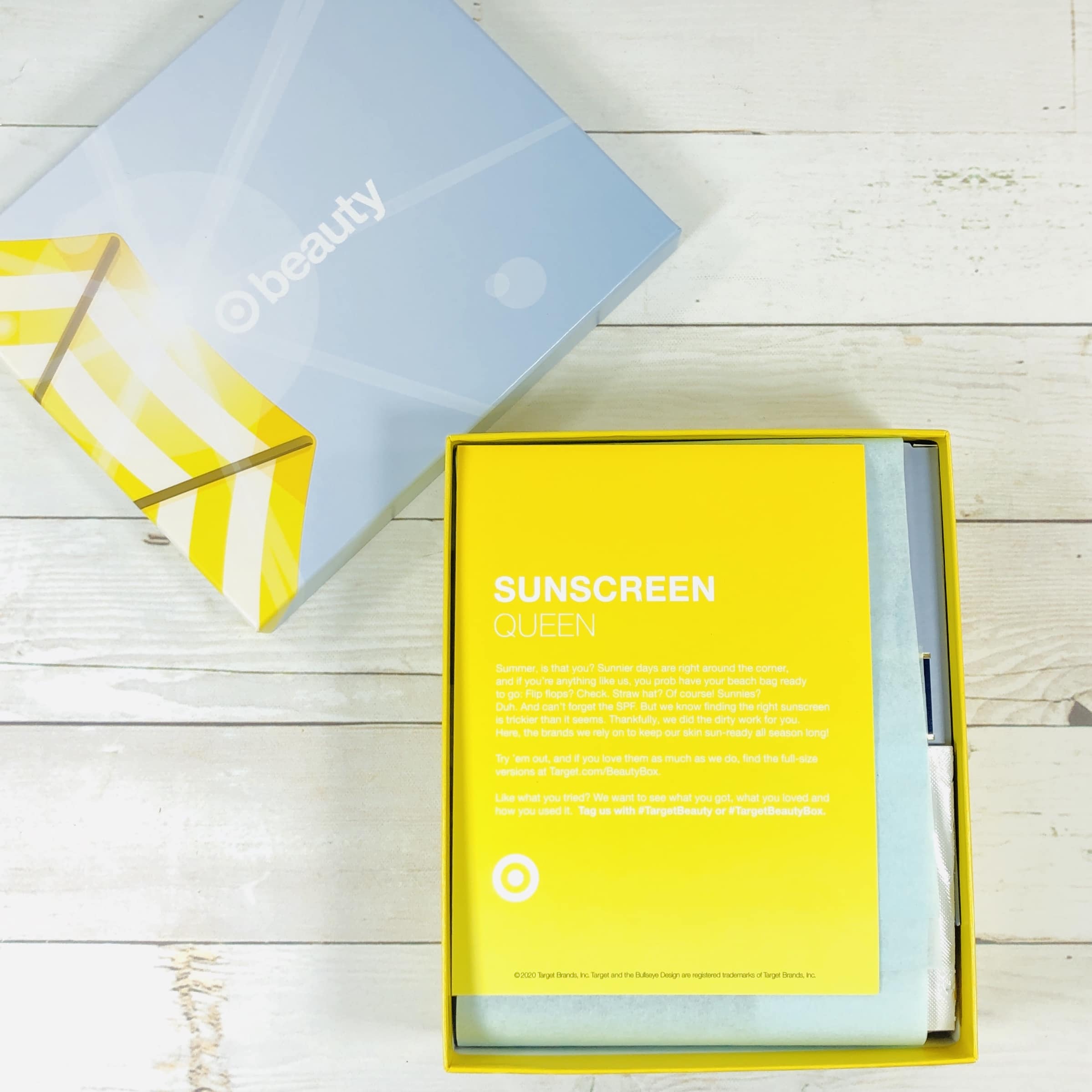 target beauty box sunscreen