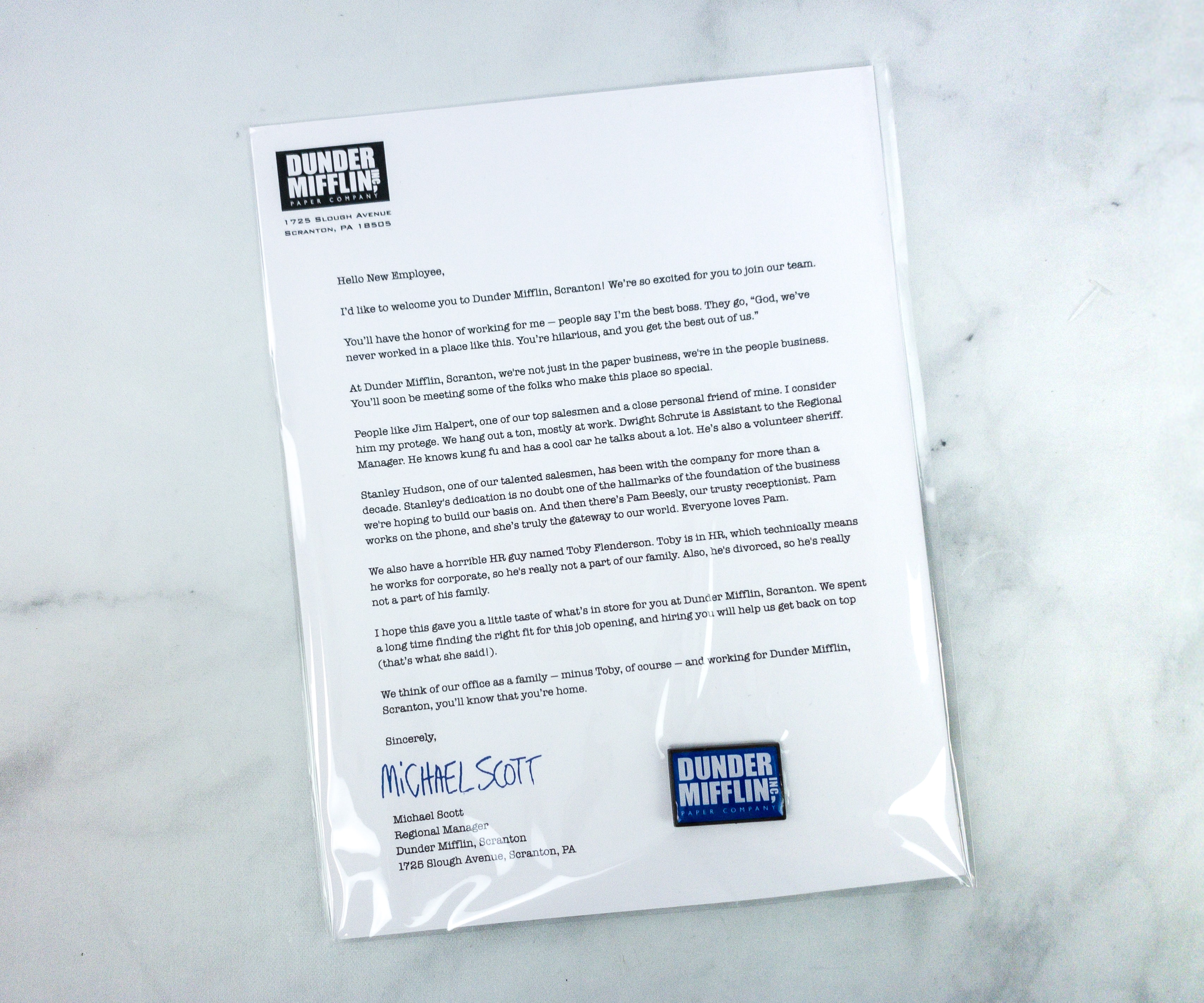 Dunder Mifflin Paper Co. Inc - Scranton, PA - As seen on The Office |  Greeting Card