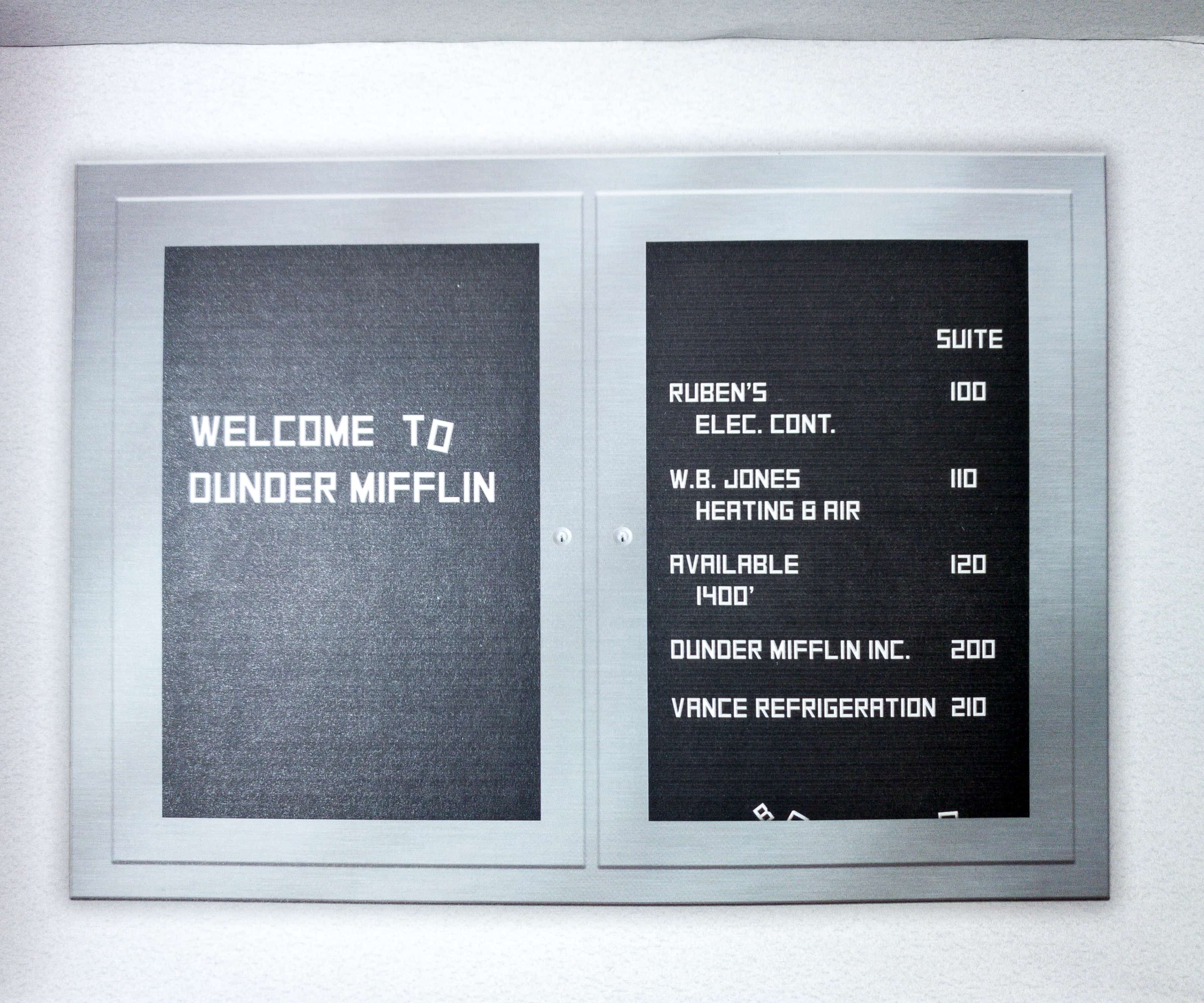 Dunder Mifflin Delivery Dock Sign Poster