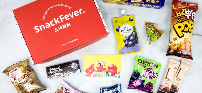 Snack Fever June 2020 Subscription Box Review + Coupon – Original Box!