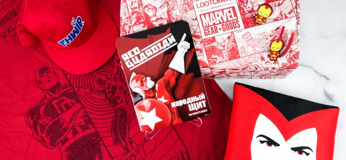 Marvel Gear + Goods January 2020 Subscription Box Review + Coupon! – RED