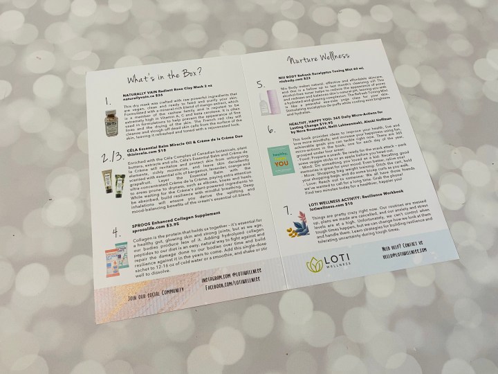 Loti Wellness Box Review + Coupon - June 2020 - Hello Subscription