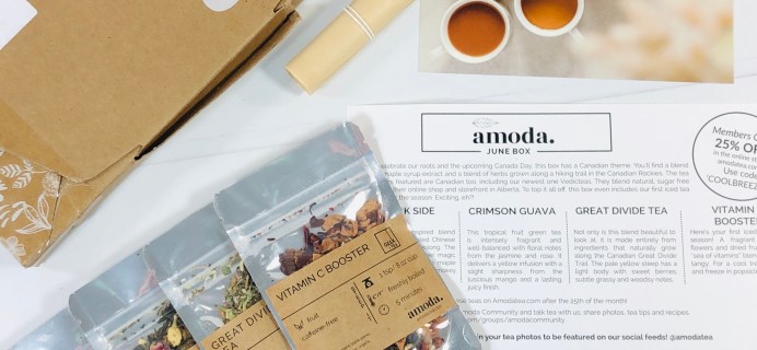 Amoda Tea June 2020 Subscription Box Review + Coupon!