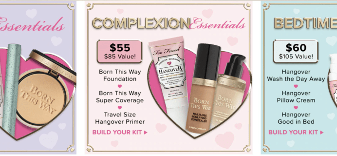 Too Faced Essentials Kits Available Now + Coupon!