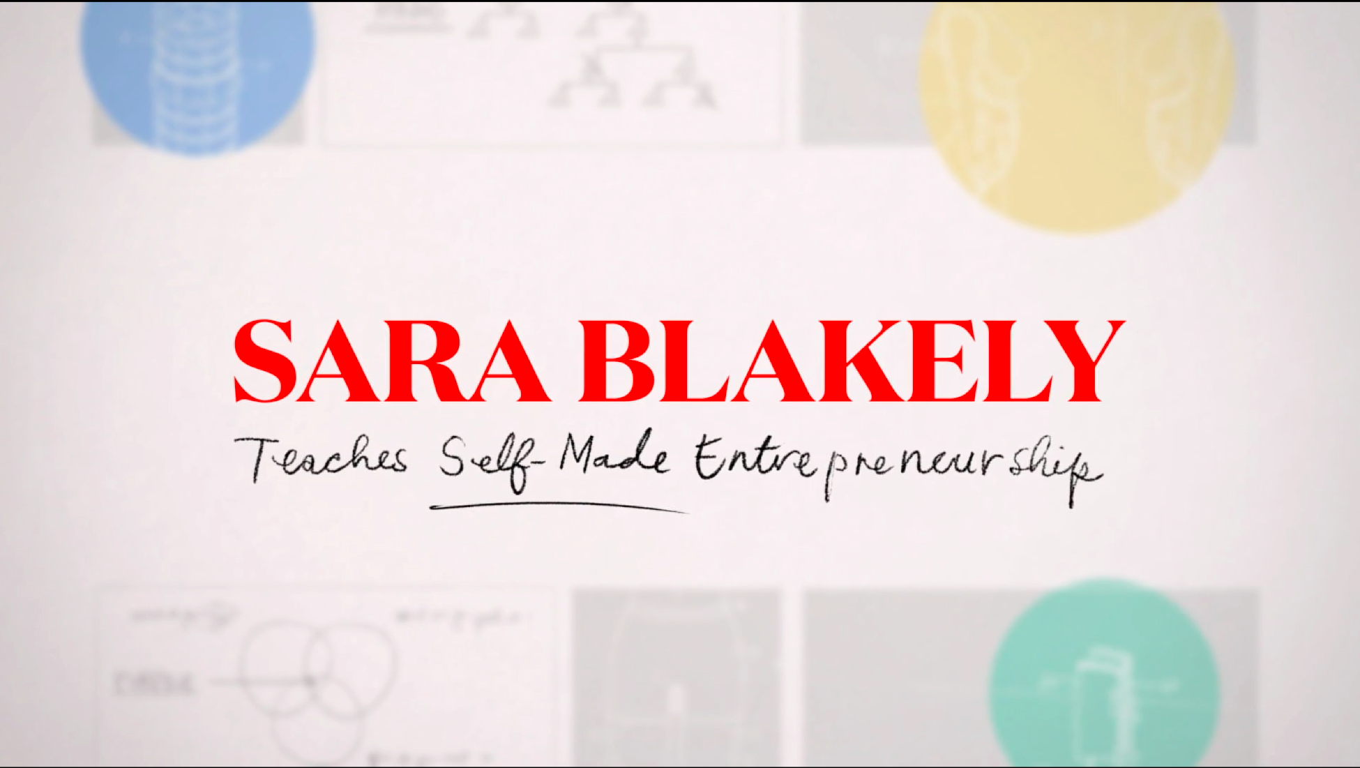 Developing Your Big Idea  Sara Blakely Teaches Self-Made