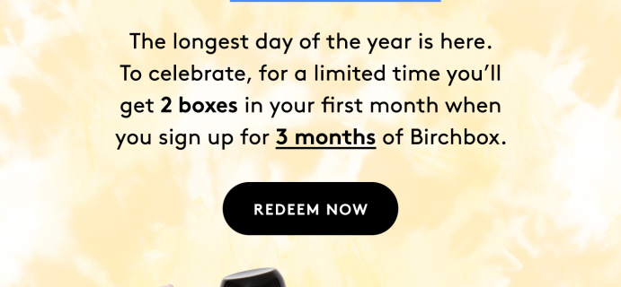Birchbox Coupon: FREE Beauty Box with 3 Month Subscription!